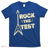 Rock The Test Guitar Teacher Test Day Testing Day Teacher T-Shirt thumb 0