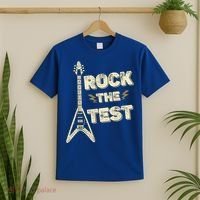 Rock The Test Guitar Teacher Test Day Testing Day Teacher T-Shirt thumb 2