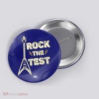 Rock The Test Guitar Teacher Test Day Testing Day Teacher Button thumb 0