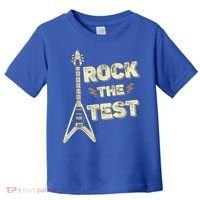 Rock The Test Guitar Teacher Test Day Testing Day Teacher Toddler T-Shirt thumb 0
