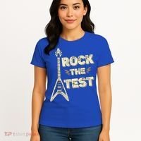 Rock The Test Guitar Teacher Test Day Testing Day Teacher Women's T-Shirt thumb 4