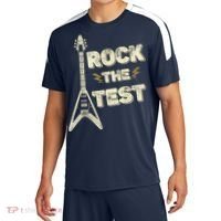 Rock The Test Guitar Teacher Test Day Testing Day Teacher Sport-Tek Competitor United Soccer Jersey thumb 0