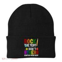 Rock The Test Don't Stress Just Do Your Best Educational Beanie thumb 0