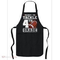 Ready To Tackle Fourth Grade First Day Of School Football Apron thumb 0