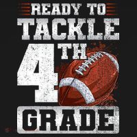 Ready To Tackle Fourth Grade First Day Of School Football Women's Tank Top thumb 5