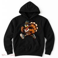 Running Turkey Turkey Trot Running Thanksgiving Hoodie thumb 0