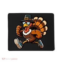 Running Turkey Turkey Trot Running Thanksgiving Mousepad thumb 0