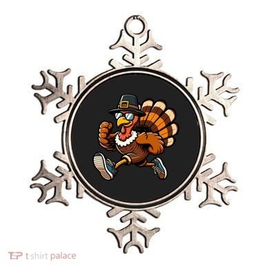 Running Turkey Turkey Trot Running Thanksgiving Ornament