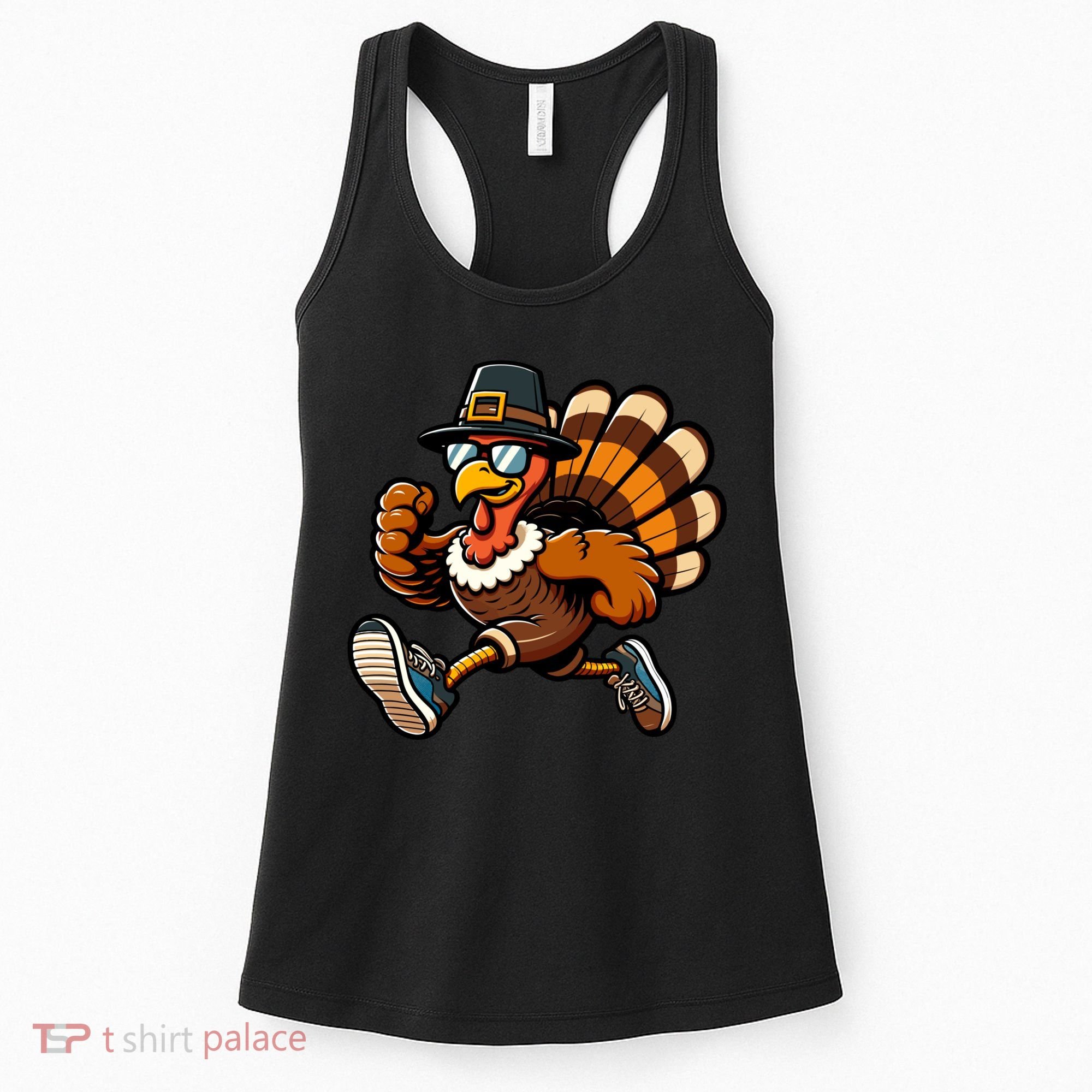 Running Turkey Turkey Trot Running Thanksgiving Women's Tank Top