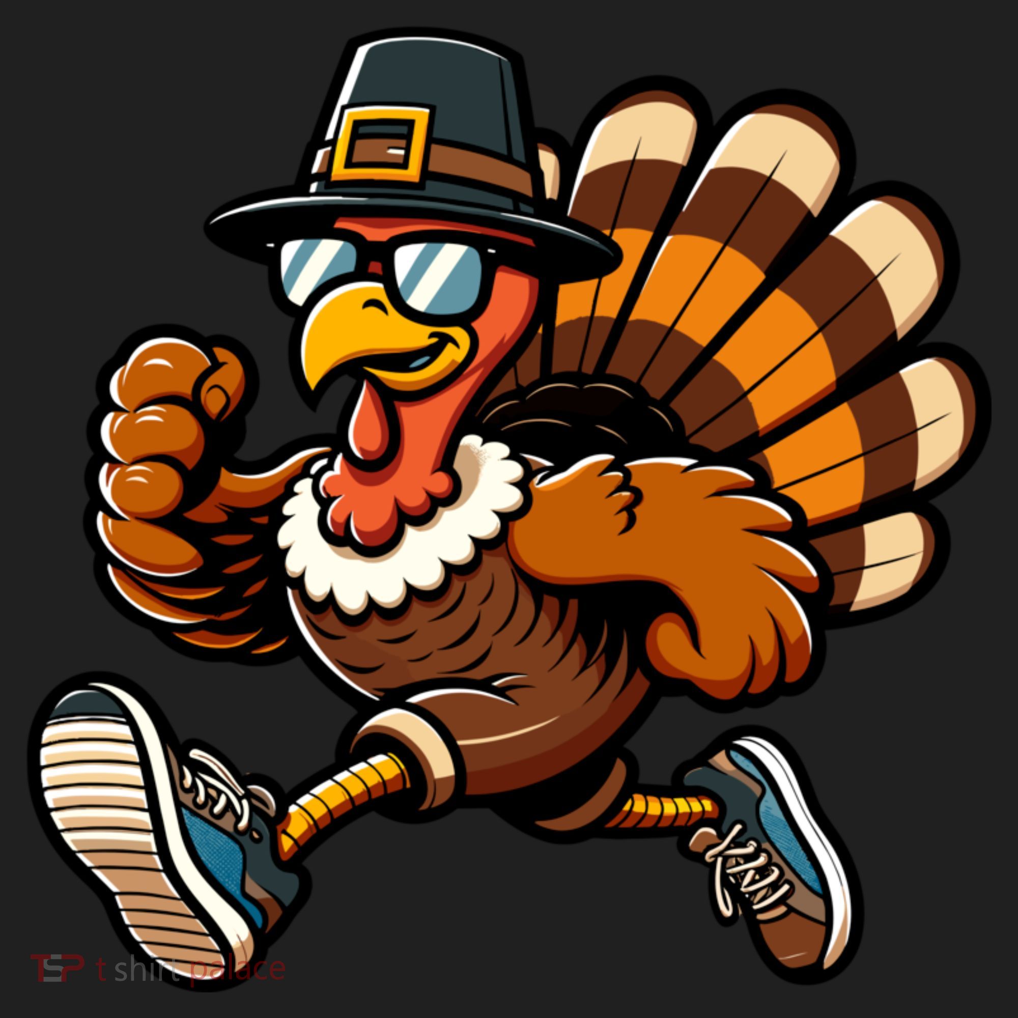 Running Turkey Turkey Trot Running Thanksgiving Hat