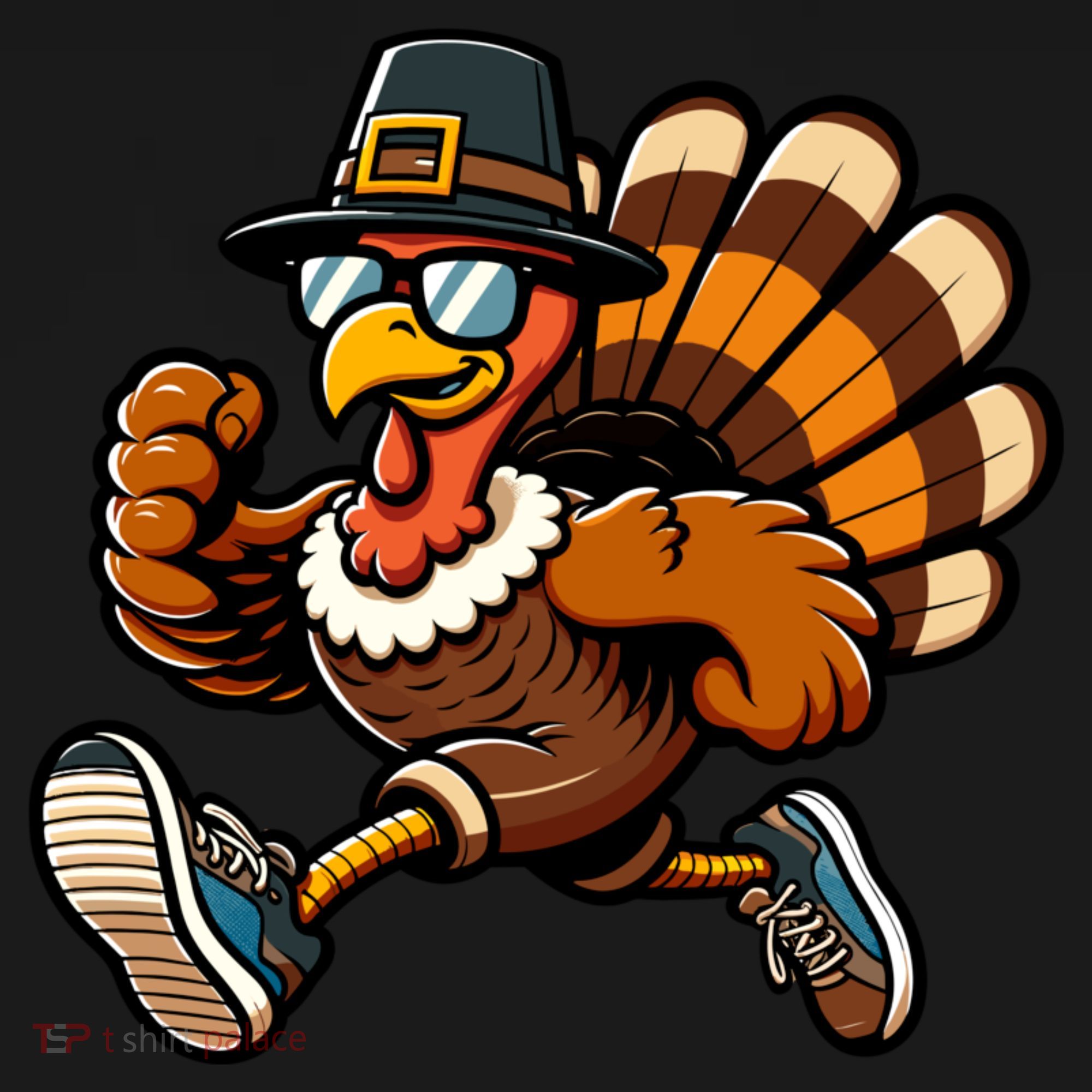 Running Turkey Turkey Trot Running Thanksgiving Women's T-Shirt