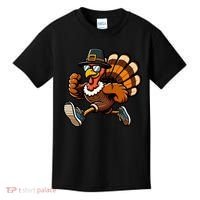 Running Turkey Turkey Trot Running Thanksgiving Kids T-Shirt thumb 0