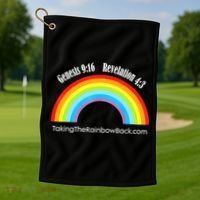 Revelation Taking The Rainbow Back Golf Towel thumb 1