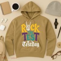 Rock The Test Testing Day Hand Skeleton Teacher Student Hoodie thumb 3