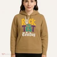 Rock The Test Testing Day Hand Skeleton Teacher Student Hoodie thumb 5