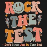 Rock The Test Dont Stress Just Do Your Best Teacher Retro Toddler Hoodie thumb 2