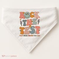 Rock The Test Dont Stress Just Do Your Best Teacher Retro USA-Made Doggie Bandana thumb 0