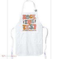 Rock The Test Dont Stress Just Do Your Best Teacher Retro Apron thumb 0