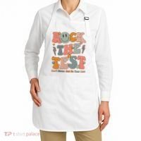 Rock The Test Dont Stress Just Do Your Best Teacher Retro Apron thumb 2