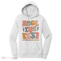 Rock The Test Dont Stress Just Do Your Best Teacher Retro Women's Hoodie thumb 0