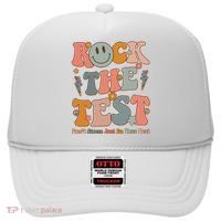 Rock The Test Dont Stress Just Do Your Best Teacher Retro Hat thumb 0