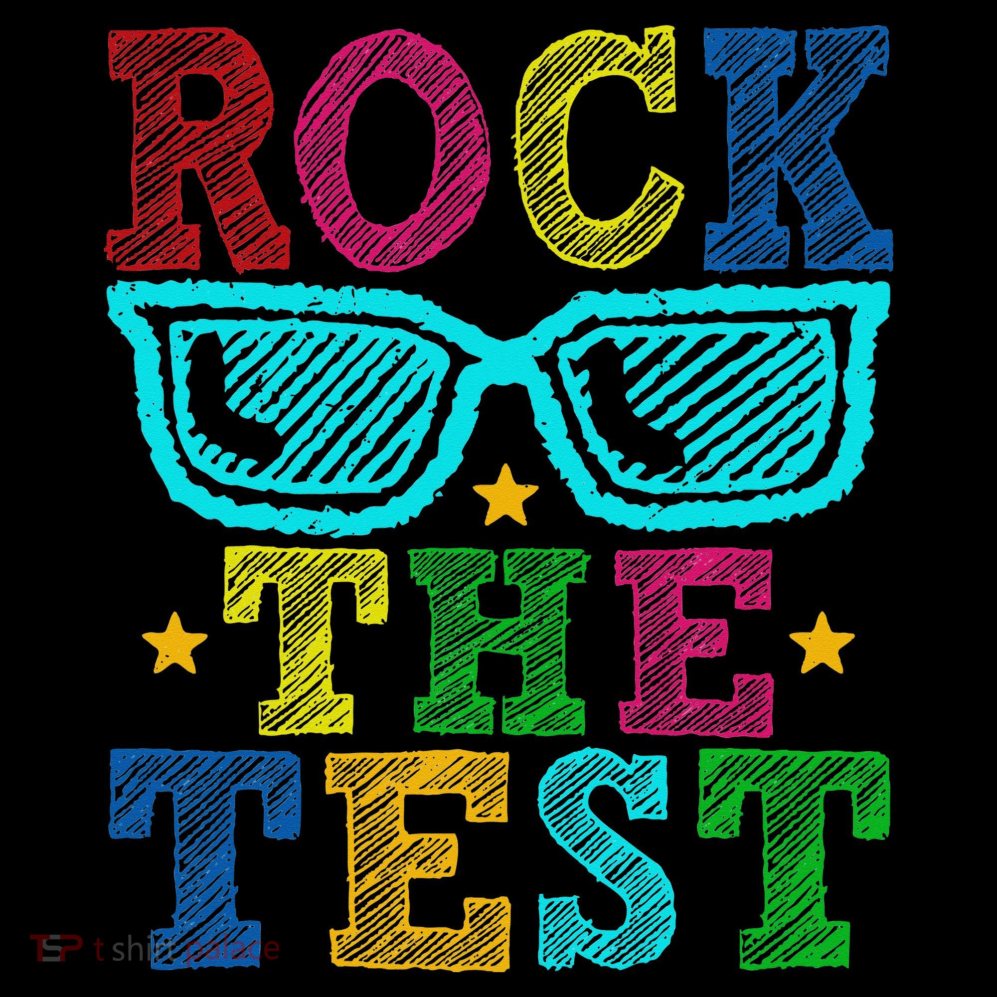 Rock The Test Testing Day Teacher USA-Made Doggie Bandana