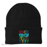Rock The Test Testing Day Teacher Beanie thumb 0