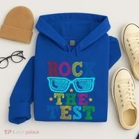 Rock The Test Testing Day Teacher Hoodie thumb 4