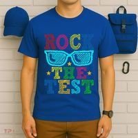 Rock The Test Testing Day Teacher T-Shirt thumb 6