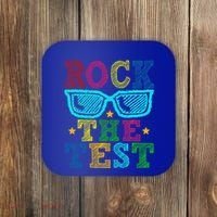 Rock The Test Testing Day Teacher Coaster thumb 0