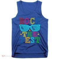 Rock The Test Testing Day Teacher Tank Top thumb 0