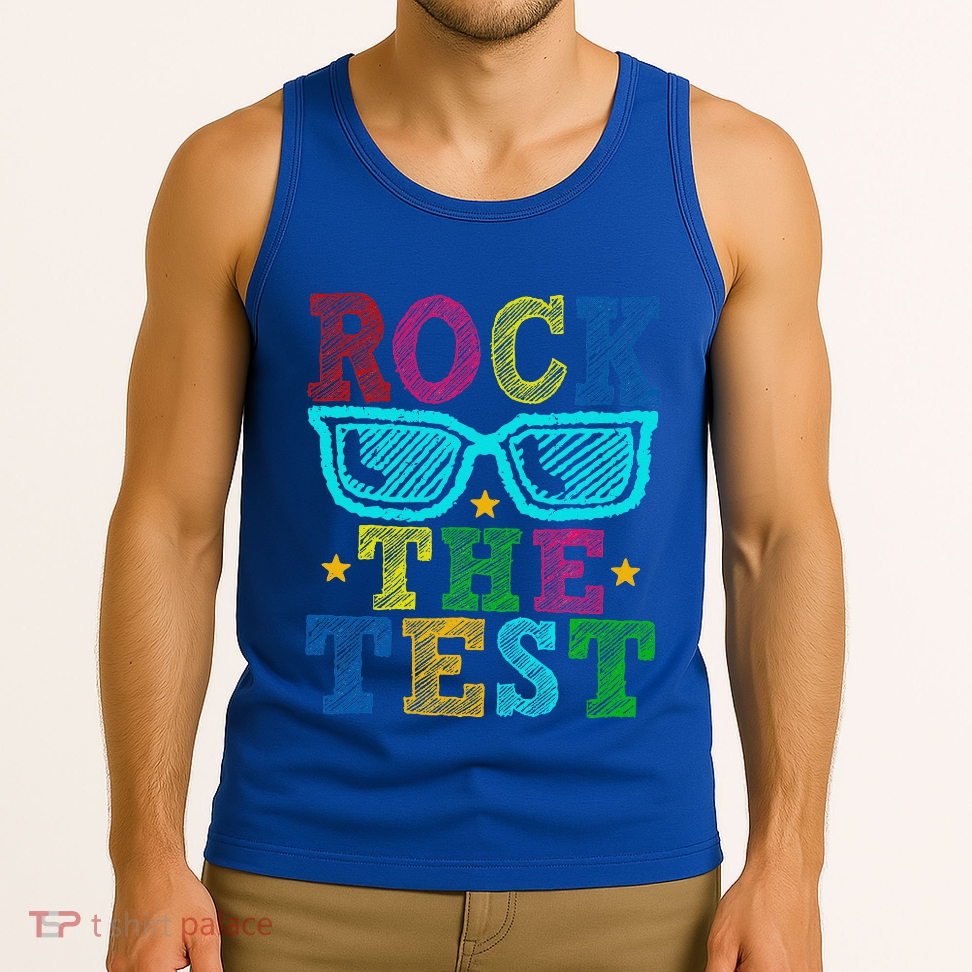 Rock The Test Testing Day Teacher Tank Top
