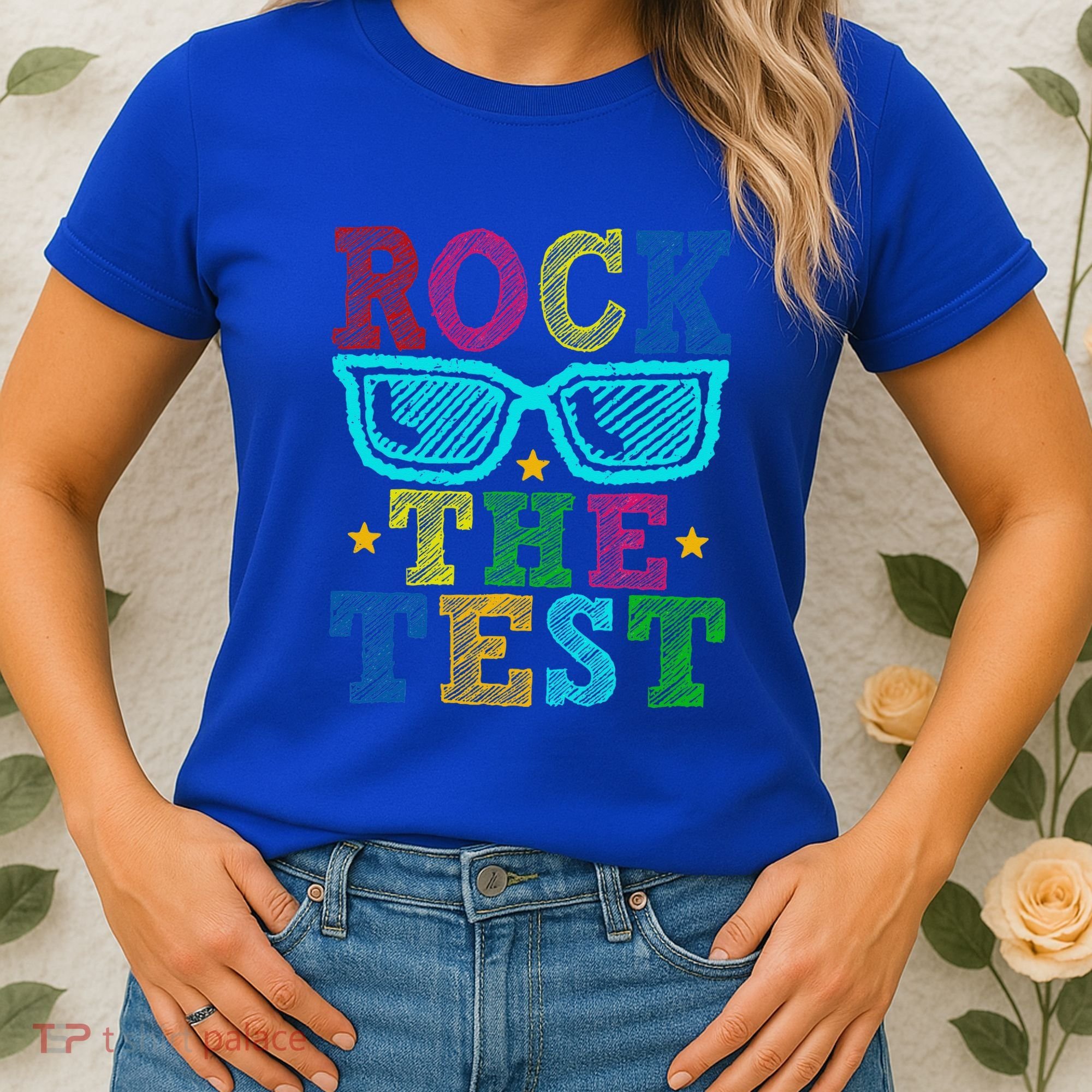 Rock The Test Testing Day Teacher Women's T-Shirt