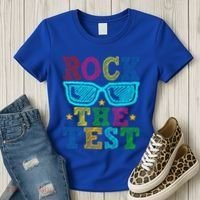 Rock The Test Testing Day Teacher Women's T-Shirt thumb 3