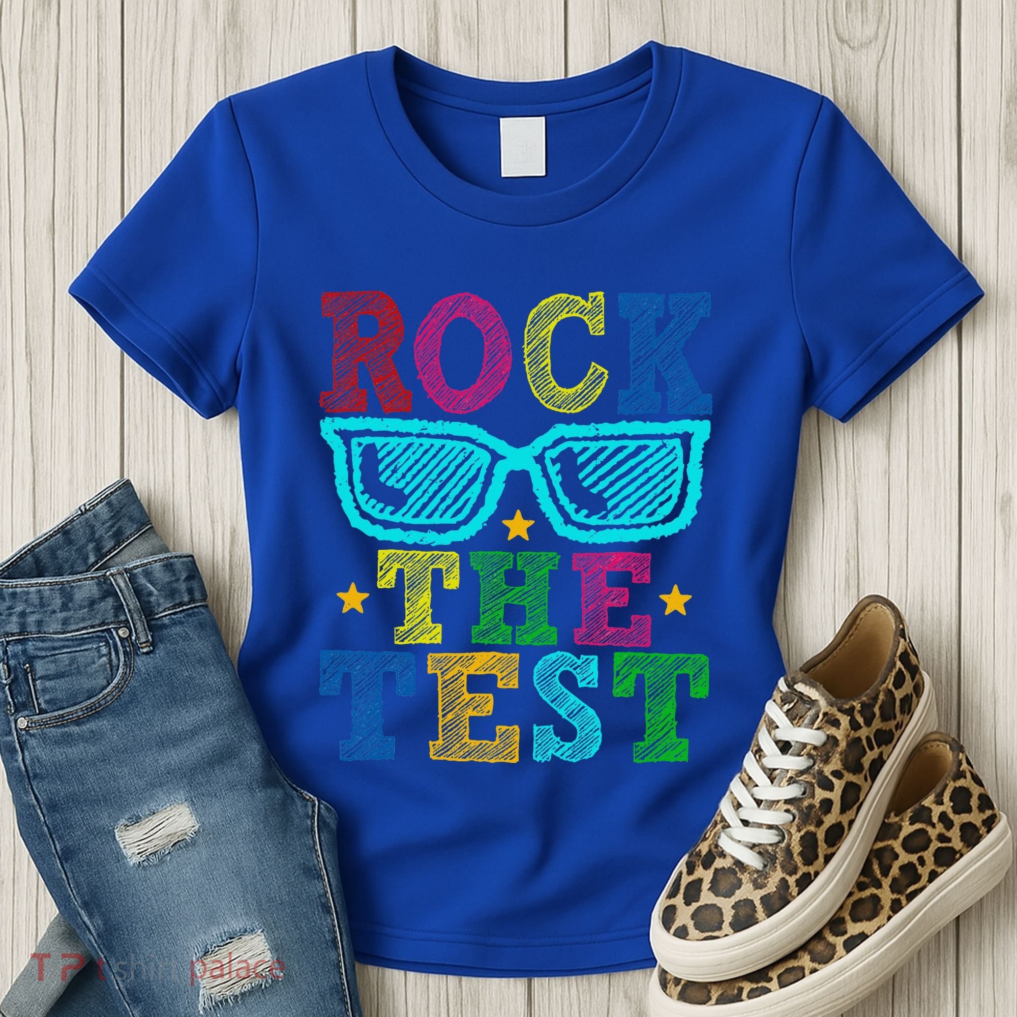 Rock The Test Testing Day Teacher Women's T-Shirt