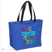 Rock The Test Testing Day Teacher Tote Bag thumb 2