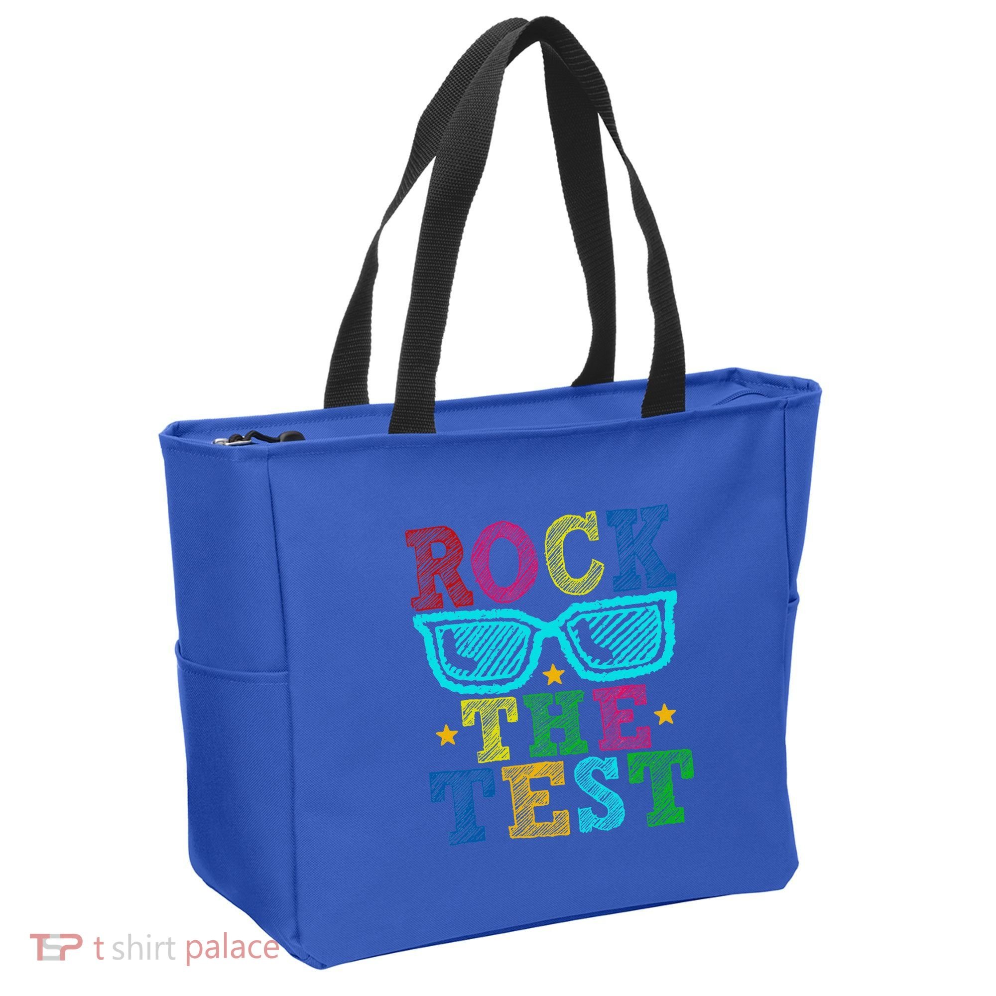 Rock The Test Testing Day Teacher Tote Bag