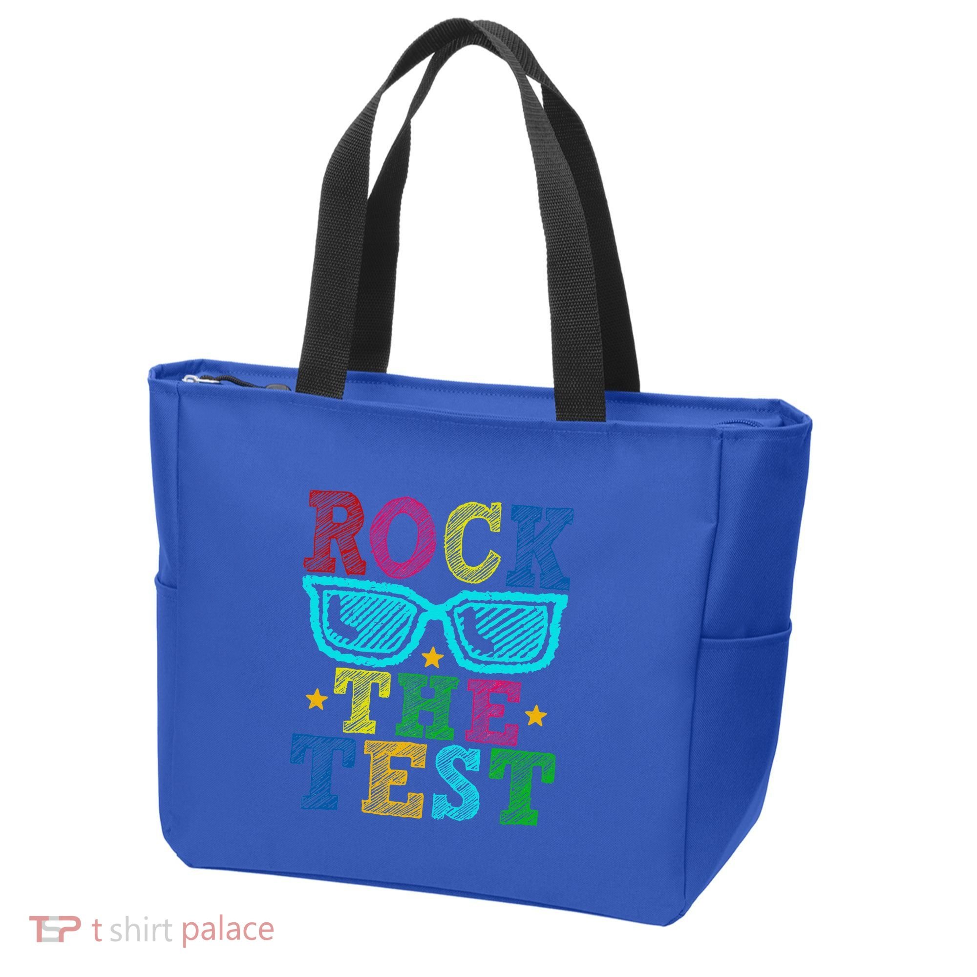 Rock The Test Testing Day Teacher Tote Bag