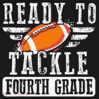 Ready To Tackle Fourth Grade Football Ball Back To School Apron thumb 3