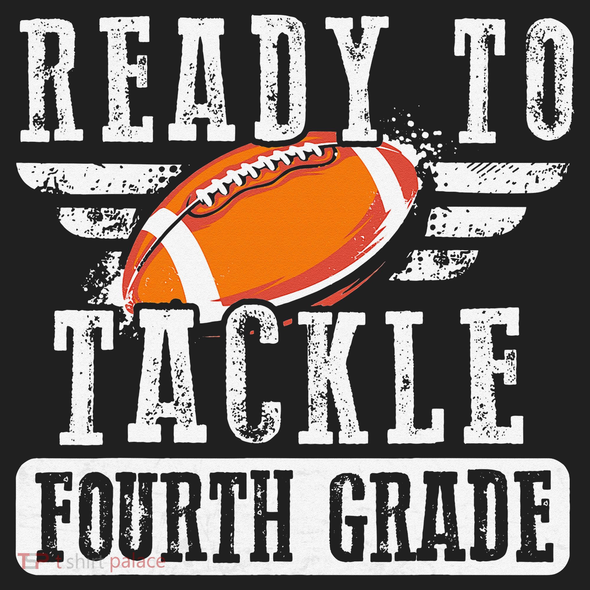 Ready To Tackle Fourth Grade Football Ball Back To School Tumbler