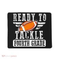 Ready To Tackle Fourth Grade Football Ball Back To School Mousepad thumb 0
