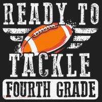 Ready To Tackle Fourth Grade Football Ball Back To School Hat thumb 2