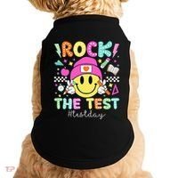 Rock The Test Testing Day Motivational Teachers Students Doggie Tank thumb 0