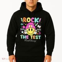 Rock The Test Testing Day Motivational Teachers Students Hoodie thumb 2