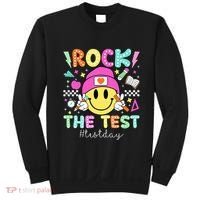 Rock The Test Testing Day Motivational Teachers Students Sweatshirt thumb 0