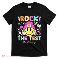 Rock The Test Testing Day Motivational Teachers Students T-Shirt thumb 0