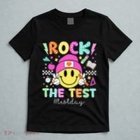 Rock The Test Testing Day Motivational Teachers Students T-Shirt thumb 5