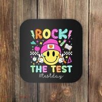 Rock The Test Testing Day Motivational Teachers Students Coaster thumb 0