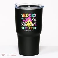 Rock The Test Testing Day Motivational Teachers Students Tumbler thumb 0