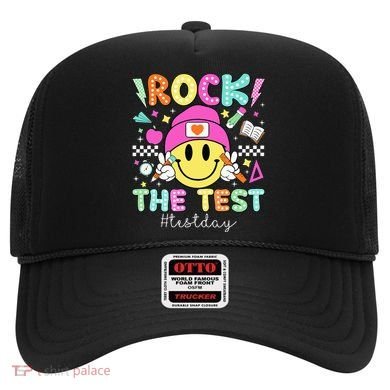 Rock The Test Testing Day Motivational Teachers Students Hat